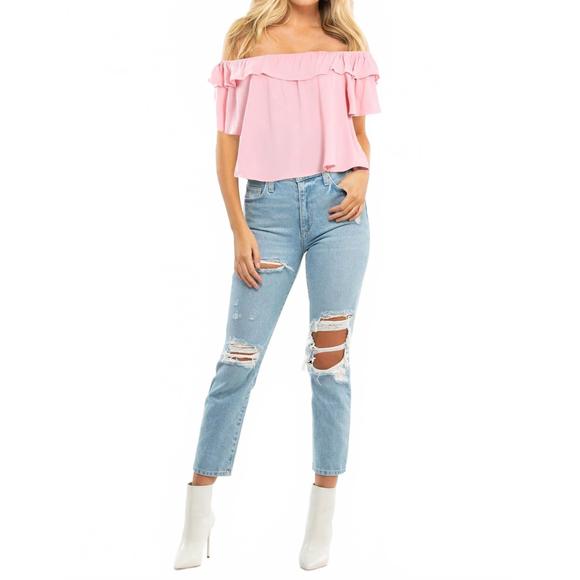 NEW FLYNN SKYE brynn top in cotton candy pink - Picture 3 of 4